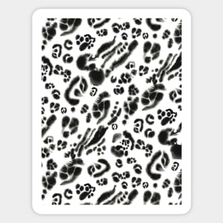 Animal skin black and white Sticker